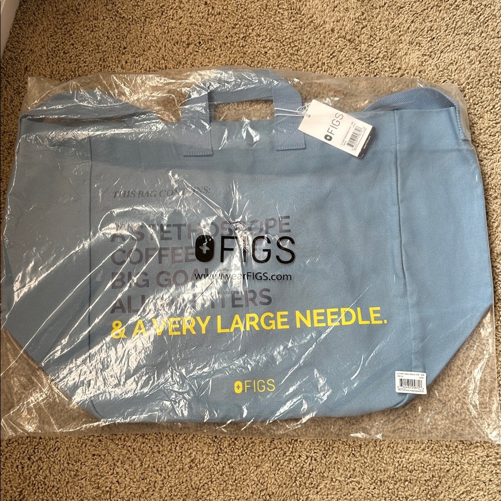 Figs A Very Large Needle Tote. Color: Indigo.